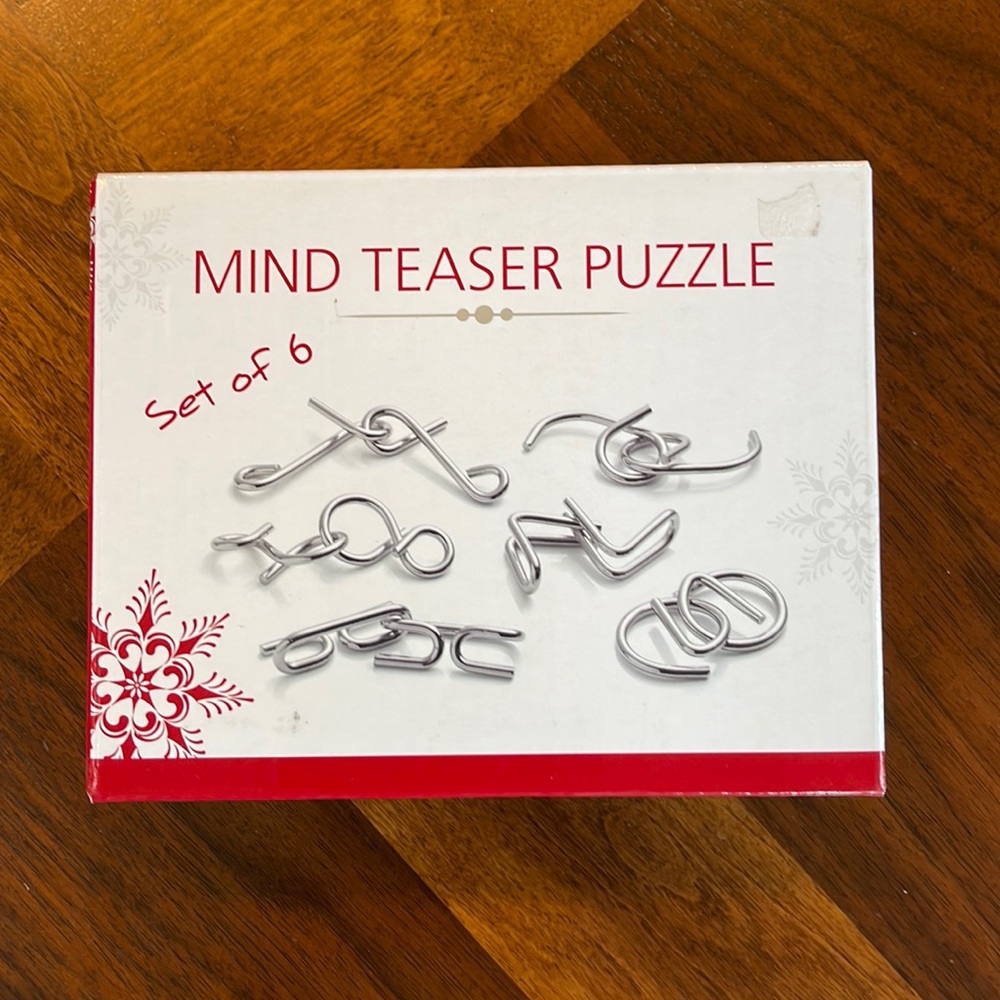 UNOPENED MIND TEASER PUZZLES - SET OF 6